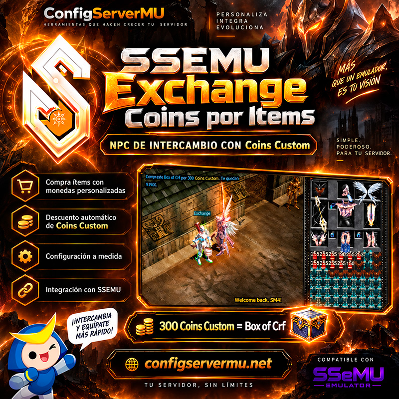 Exchange Coins por Items