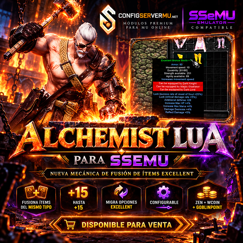 Alchemist Lua para SSEMU