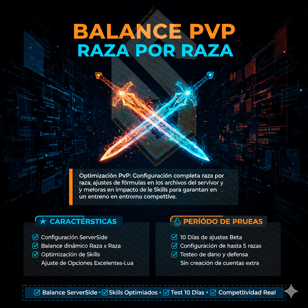 Balance PvP 5 Razas - Configuración Avanzada / Advanced PvP Balance
